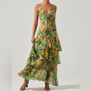ASTR the Label Aneira Dress | Green Multi